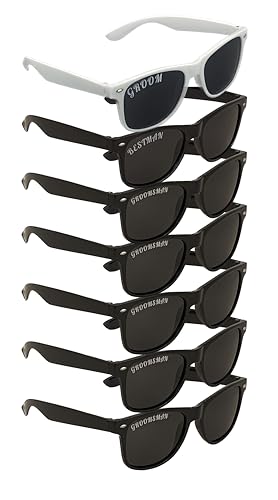 Image of Polarized Bachelor Party /Wedding Sunglasses Simple Gifts Props Supplies Groom Groomsman Best Man