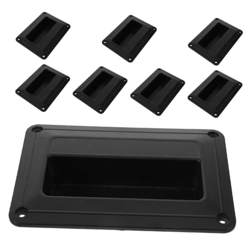 Hemoton 8pcs Speaker Handle Replacement Comfortable Plastic Side Handles for Easy Carrying Fits Speakers and More for Garage Doors and Fences Simple Installation