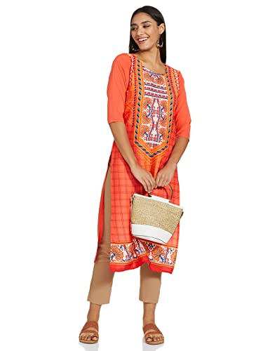 Image of Women's Crepe Straight Kurta