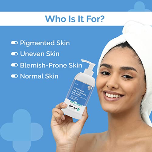 The Derma Co 1% Kojic Acid Daily Brightening Body Wash with Alpha Arbutin For Dark Spots & Pigmentation - 250ml - Image 2