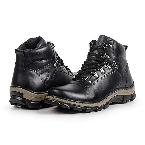 Bota Coturno Adventure Masculina Stefanini Couro Legítimo Preto (42)