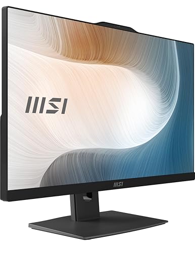 Image of MSI Modern AM242TP AIO Desktop: 23.8 inch FHD, Intel Core 7-150U, 32GB Memory, 1TB M.2 NVMe SSD, Windows 11 Home: Black 1M-1093US