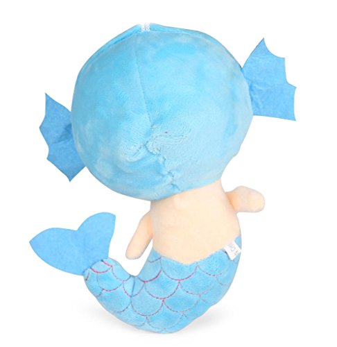 Image of Tickles Cute Mermaid Soft Stuffed Plush Animal Toy for Kids Girls Birthday Gifts (Color: Blue Size: 20 cm)