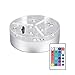 Lampada a LED impermeabile per vaso,Jabroyee lampada a base di vaso con cambio colore RGB e telecomando per acquario Pond Party Wedding Halloween Christmas Holiday Lighting