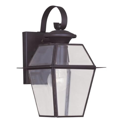 livex Lighting 2181–07 Westover 1 de Light Outdoor Wall Lantern, bronze by livex Lighting