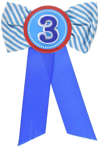 Ruban de récompense 3e anniversaire garçon Amscan cadeau invité