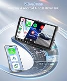 6G 128G 9 Inch Android Car Radio for VW Passat Jetta Tiguan Golf MK5 MK6 T5 EOS Polo Touran Seat with Wireless Carplay Android Auto, Touchscreen Stereo with Bluetooth FM RDS GPS WiFi DSP Backup Camera - Image 4