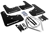 Rally Armor MF29-UR-BLK/WH Black, White Mud Flap with Logo (13+ Ford Fiesta ST), 1 Pack