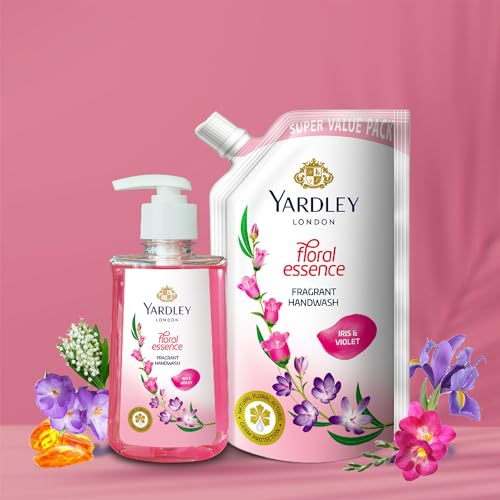 Yardley London Floral Essence Fragrant Handwash| Infused with Natural Floral Actives| Iris & Violet| Germ Protection| For Soft & Fragrant Skin|... - Image 7