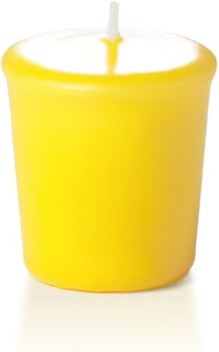 yummi Velas votivas amarillas brillantes sin perfume de 15 horas - 9 por paquete