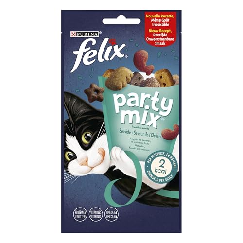 Felix | Party Mix | Friandises pour Chat Adulte | Riches en protéines, vitamines, acides Gras et...