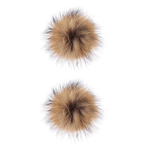 Preisvergleich Produktbild Baoblaze Flauschig Pompom Ball Kunstfell Pompons Kunstpelz Bommel Deko für Beanie Schlüsselanhänger Schmuck - 10 cm