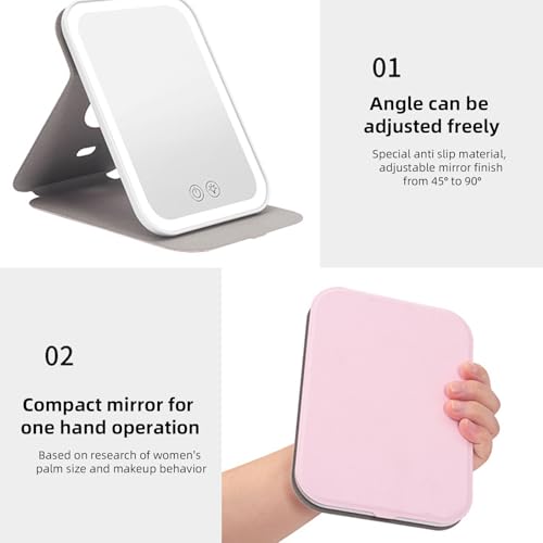 Miroir de voyage rechargeable pour retouches impeccables en déplacement - 5