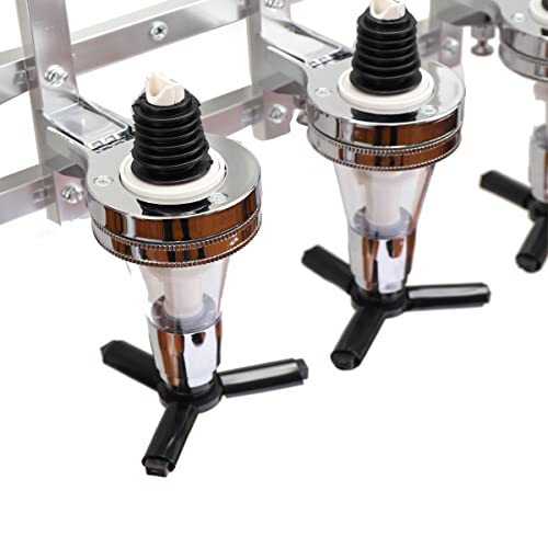 Ecutee 4-Bottle Liquor Dispenser Wall Mounted Metal Wine Dispenser Home And Commercial Bar Butler Drinking Pourer Home Bar Tools For Beer, Soda, Coke And Fizzy #TOP6