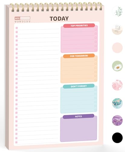 Forvencer To Do List Notepad (6.5 x9.8), To Do List Notebook for Work, Undated Daily Planner...