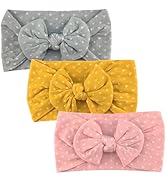 3 Pcs Baby Headband Baby Turban Headband Baby Girl Headbands Baby Girl Bows Headband Newborn Head...
