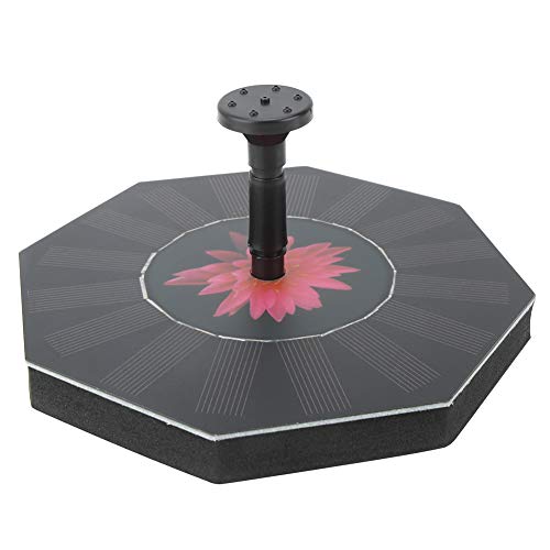 Decorazione da Giardino Ornamentale con Pompa per Fontana Galleggiante a Energia Solare Ottagonale