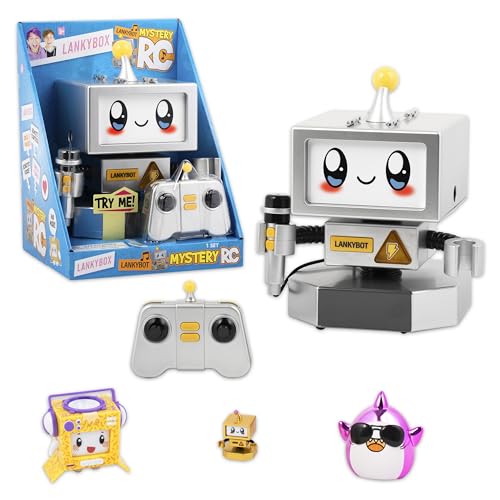LankyBox LankyBot Mystery RC Mystery RC with Surprise Toys to Discover Inside, Officially Licensed LankyBox Merch