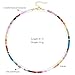 KELORIS PATH Beaded Necklace for Women, Colorful Gemstone Boho Bead Choker for Beach, Trendy Summer Natural Stone Jewelry Gifts(01)