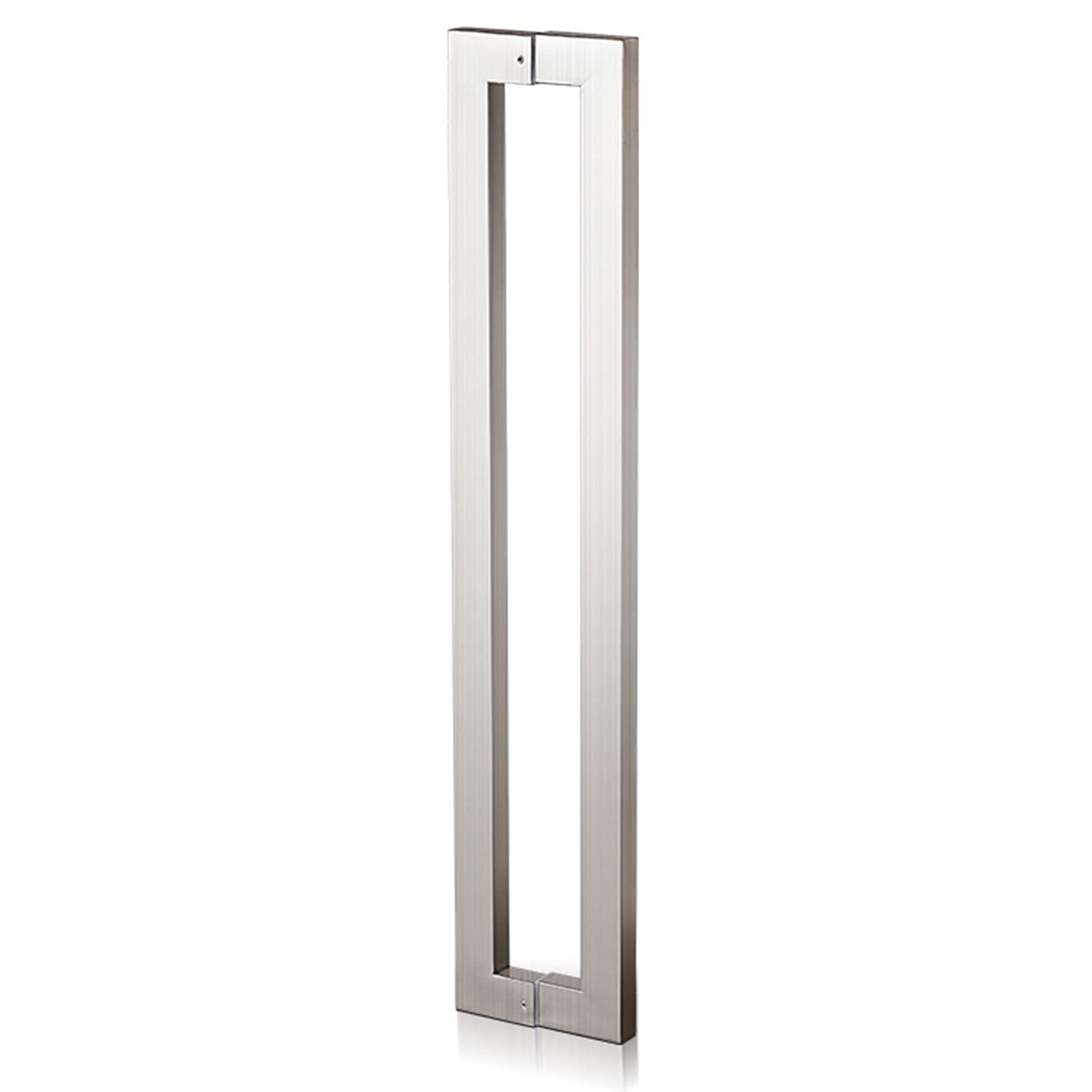 Gthtuhfd Silver Door Handle Long Door Pull Handle For Entry Interior Exterior Doors,Sliding Barn Door Handle Shower Push Pull Door Handle Square,-80Cm/2.6Ft
