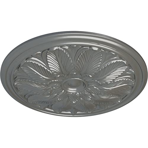 Image of Ekena Millwork CM22BOSLS Ceiling Medallion, Silver
