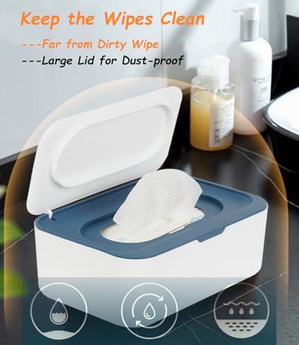 image for Wipes Dispenser, Wipe Holder for Baby & Adult, Seposeve Refillable Wip