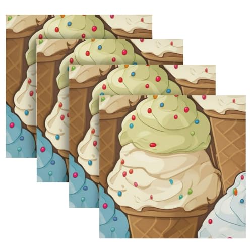 Set de 6 Servilletas de Tela de Hielo de 50.5x50.5 cm miniatura 5
