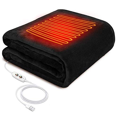 FYYTRL Manta eléctrica climatizada, Multi-función Pueden almacenar Grandes Chal, Fibra de Carbono...