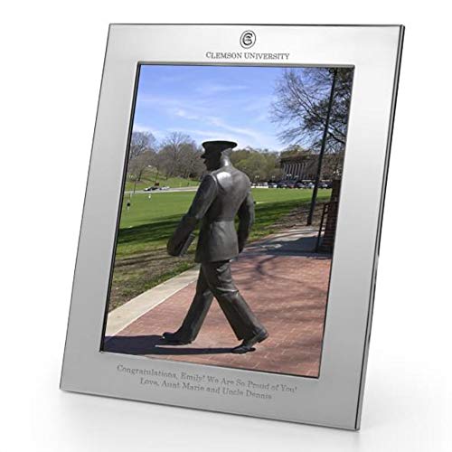 M. LA HART Clemson Polished Pewter 8x10 Picture Frame