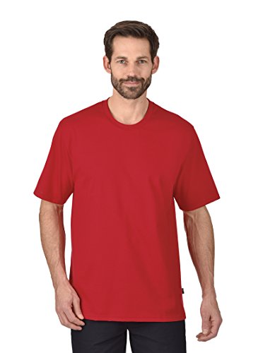 Trigema Men's T-Shirt 636202, XX-Large, Red (kirsch 036), XXL