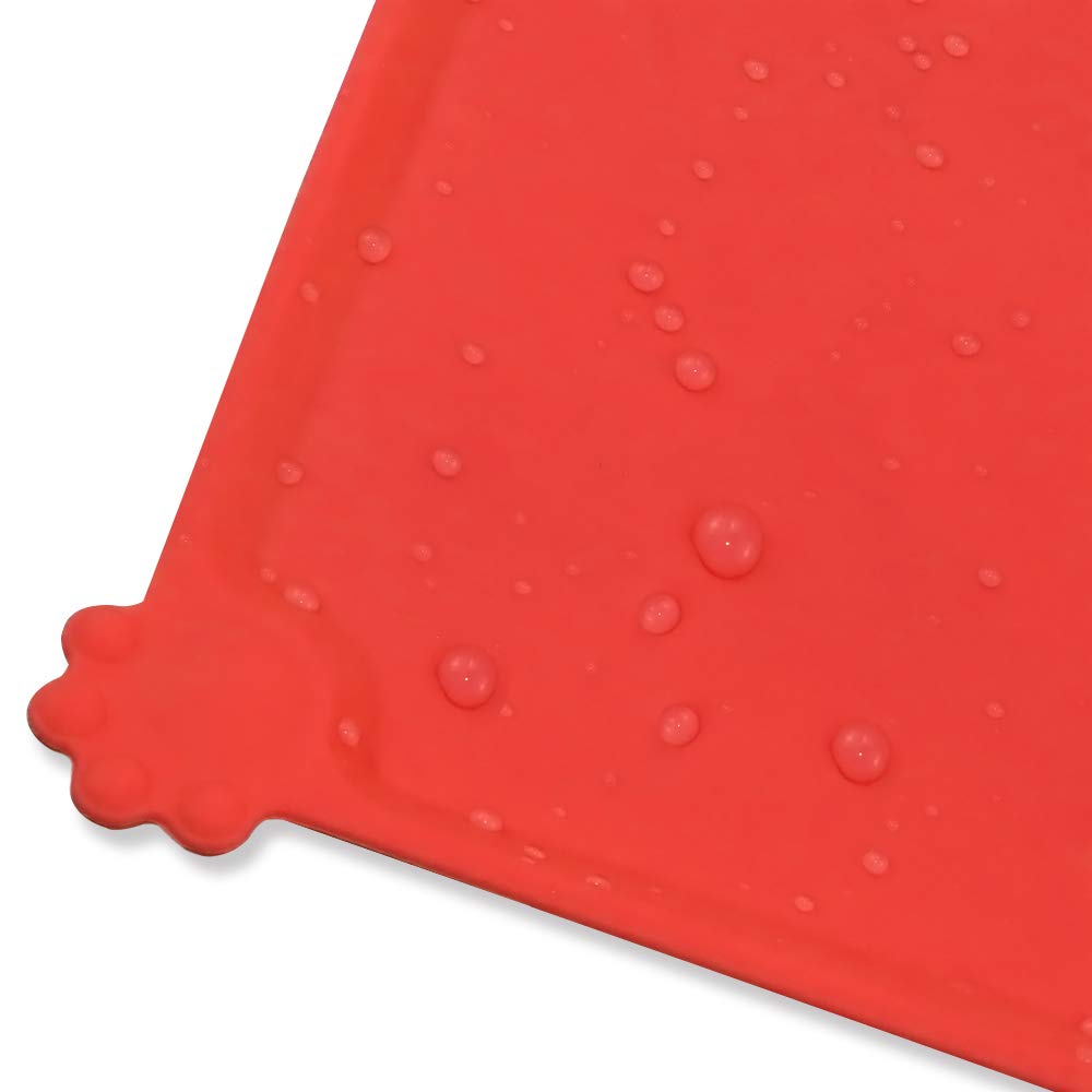 Wasserdichte Napfunterlage Für Hunde & Katzen - Silikon Futtermatte 50x30cm Saugfähig & Rutschfest