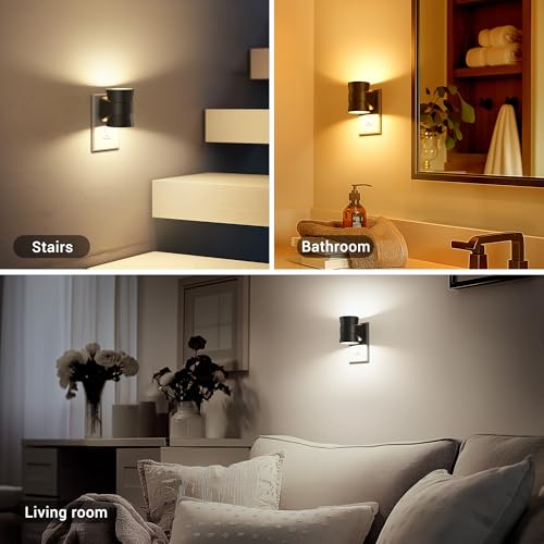 Image of JandCase Night Light, Night Lights Plug Into Wall with 3 Color, Dimmable | 2 Pack Dusk to Dawn Sensor Dimmable Nightlight, 3CCT (3000K /4000K /5000K) Adjustable LED Night Light for Bathroom Hallway