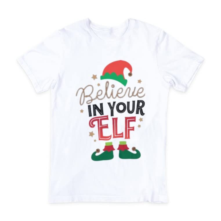 GenericBelieve In your ELF Statement Printed Tee Unisex for Kids