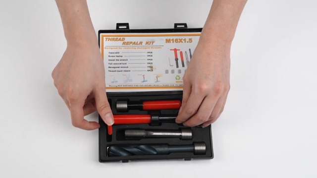 LARS360 Kit Da 131 Pezzi Di Riparazione Filettatura, Tasselli, Trapano, Elicoidali, Motore Auto - Foto 10