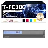 ❤ [Stampante compatibile] La nostra scatola di polvere di inchiostro .T-FC30C (T-FC30C T-F30E T-F30E T-FC30U) contiene chip compatibile con varie stampanti,Il nostro cartone a inchiostro è adatto per parti di sostituzione compatibile con stampante per Toshiba E-Studio 2051C 2050C 2551C 2550C.