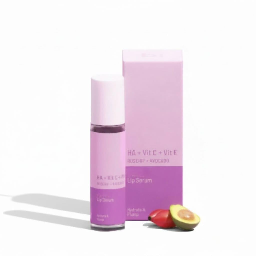 Amazon.com: Plump Lip Serum for Lip Plumping, Glow & Hydration | with  Hyaluronic Acid, Vitamin C & Vitamin E from Rosehip & Avocado | Lip Oil  Roll-On for Men & Women |