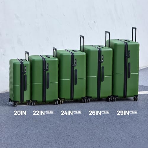 NINETYGO Luggage Sets 2 Piece, Carry On Luggage Airline Approved, Large Checked Trunk Luggage with Smooth Spinner Wheels, Hard Case PC Suitcase Sets, TSA Approved, 20in/29in (Pearl White, Hudson)2