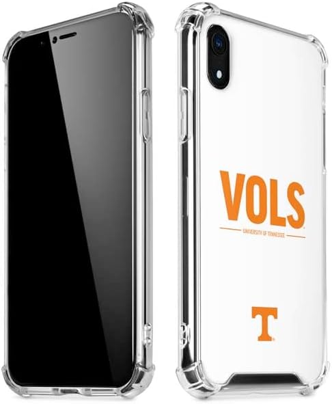 Skinit Clear Phone Case Compatible with iPhone XR - Officially Licensed University of Tennessee-Knoxville T Logo on Orange Design