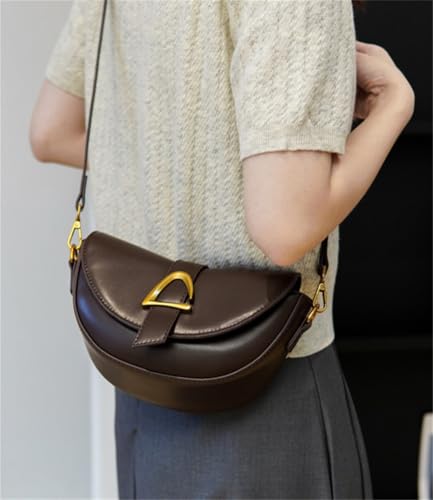 Saddle Tote Bag for Women Vegan Leather Small Purse Shoulder Bag Flip Lock Crossbody Handbag Mini Satchel for Work Travel3