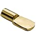 1/4" Spoon Style Cabinet Shelf Support Pegs - Polished Brass - Box of 25