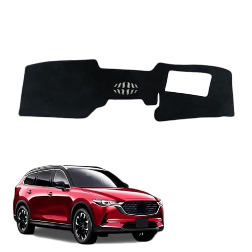 FOR マツダ CX-80 CX80 CX 80 KL系 (2024年9月~現行) 車のインテリア ダッシュボードパッド ダッシュボード保護パッド モデル固有のデザイン 遮光パッド 日焼け止め 滑り止め アンチグレア 断熱 フランネル cx80 アクセサリ