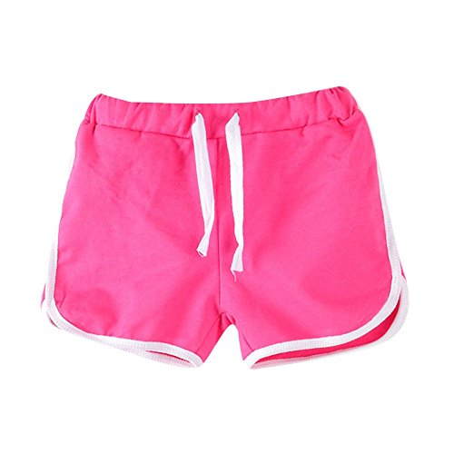 Brightup Pantaloncini Estivi per 3-13 Anni Ragazza Bambini Francese Terry Short Pantaloncini Sportivi Atletici Estate Pantaloncini da Spiaggia