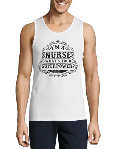 Camiseta de tirantes para hombre transpirable que evita el sudor con frase de enfermero