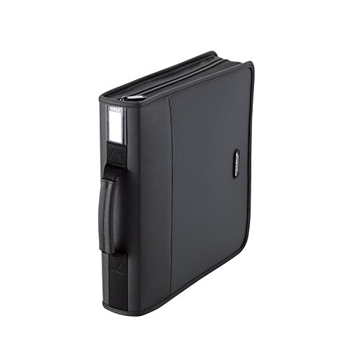 ELECOM Media Case for CD/DVD, Wallet & Fastener Type, 160 Disks Storing/Black/CCD-SS160BK
