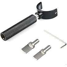 OWDEN Professional Leather tool, Leather Swivel knife with 2 sizes blade, This size S handle diameter 10 mm,Adjustable handle height. S