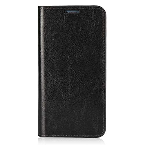 Preisvergleich Produktbild DENDICO LG G6 Hülle, Premium Flip Leder Brieftasche Handyhülle, Kartenfach / Standfunktion / Magnetverschluss Wallet Tasche Schutzhülle für LG G6 - Schwarz