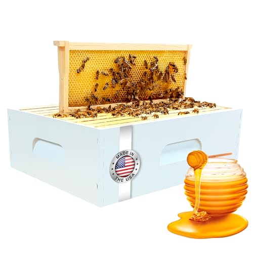 Made in USA Honey Super 10 Frame Medium Super Kit Bee Hives Boxes Starter Kit Super Bee Hive Assembled