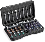 Magnetic Screwdriver Set, 42 in 1 DIY Ratchet Screwdriver Set for Christmas Gifts, Multi Bit Magnetic Drive with 40 PCS Magnetic Bits, Portable Repair Tool Kit for Home, Bike, Repairs-Black