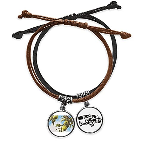 Bracelet corde cuir minibus robuste, fini les bijoux fragiles qui cassent