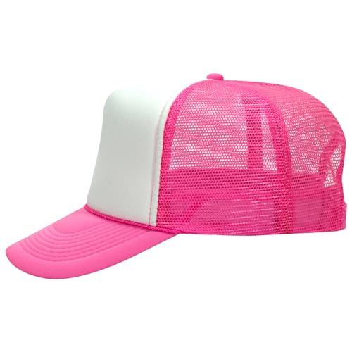 Image of OTTO Polyester Foam Front 5 Panel High Crown Mesh Back Trucker Hats in 97, Bulk, Wholesale